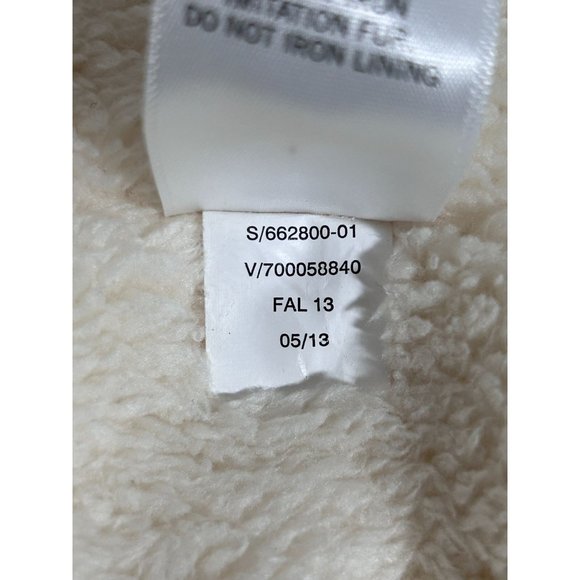 Banana Republic Factory Women's Fleece Lined Puffer Vest Jacket in Ivory - Sz XS - Picture 7 of 7